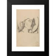 thumbnail image 2 of Stanisław Wyspiański 13x18 Black Modern Framed Museum Art Print Titled - Drawing of Persephone's Head from an Ancient Bas-Relief (1888), 2 of 5
