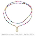 thumbnail image 4 of Vocoste collares de cuentas de colores collares de cadena para mujeres damas, 4 of 6