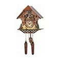 thumbnail image 3 of Quartz Cuckoo Clock Black forest house with music, turning dancers TU 469 QMT HZZG, 3 of 4