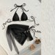 thumbnail image 5 of Trajes de Baño de Bikini de Mujer de Moda Sexy Sólido E Impreso Conjunto de Trajes de Baño Divididos, Correas Anchas Ajustables, 5 of 8