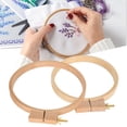 thumbnail image 4 of 2pcs Embroidery Hoops, 7.5in & 8.7in Universal Cross Stitch Frame, For Art Craft Handy Sewing Embroidery, 4 of 8