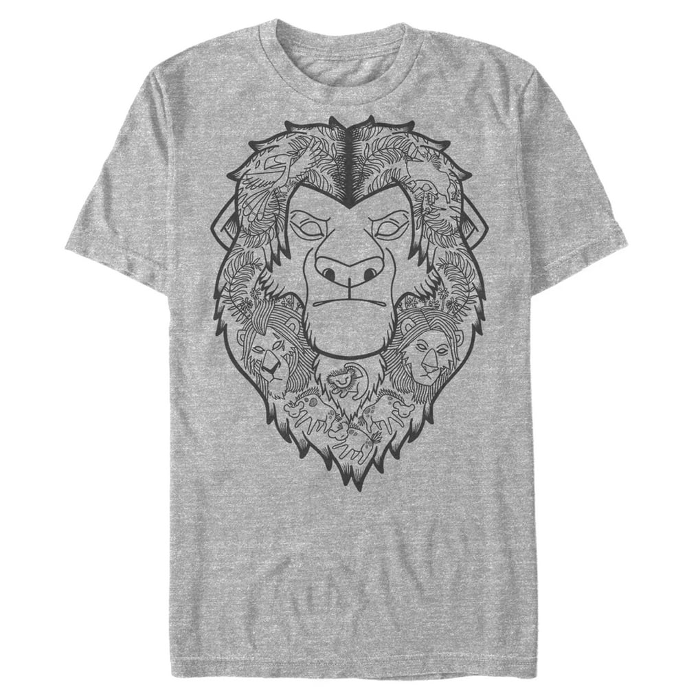 The Lion King Men's Lion King Mufasa Decorative Mane TShirt