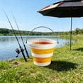 thumbnail image 6 of Foldable Silicone Collapsible Bucket, Portable Water Bucket for Fishing, Camping & Car, Collapsible Travel Bucket for Beach & Outdoor Use, Topliu, 6 of 6