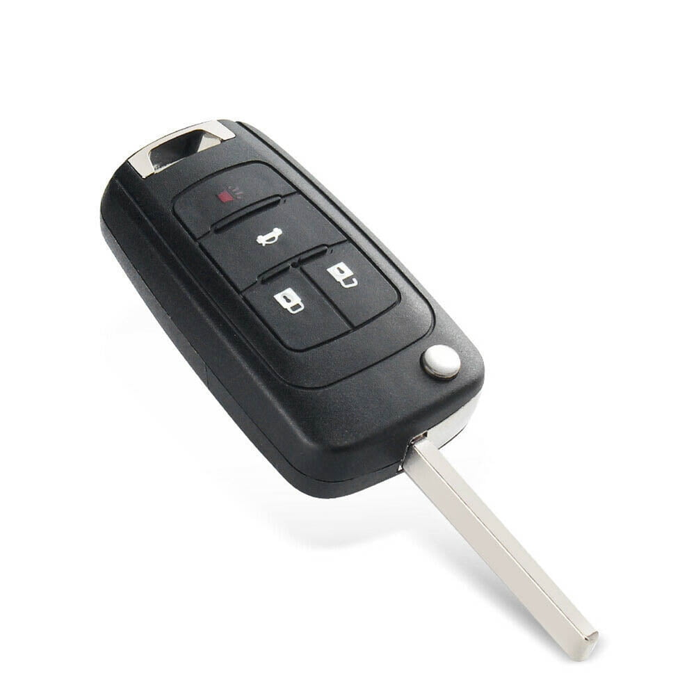 Remote Key Fob For Chevy Cruze 2010 2011 2012 2013 2014 2015 2016 + Free Cut,Black Key Shell