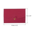 thumbnail image 2 of REGALWOVEN Mini Envelopes, Small  Holders Retro Gold Heart Business Invitation Envelopes Purple Red, 2 of 6