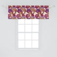 thumbnail image 2 of Ambesonne Colorful Valance Pack of 2, Vibrant Vintage Orchid, 54"X18", Multicolor, 2 of 4