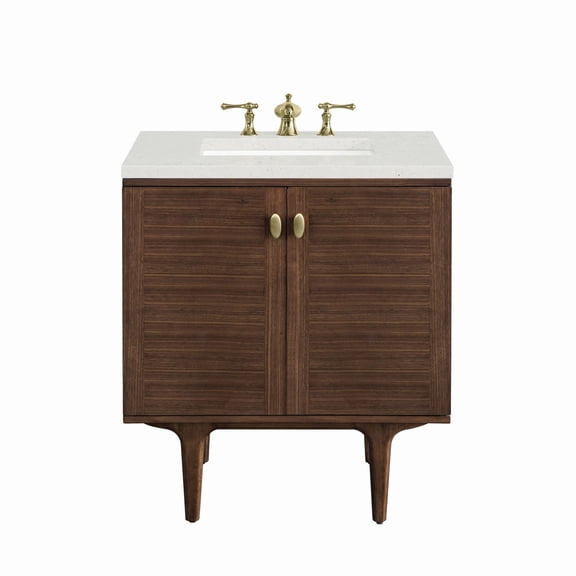 James Martin Vanities 670-V30-3Ldl Amberly 30" Single Basin Wood Vanity Set - Mid-Century