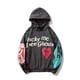 thumbnail image 1 of Sudadera con estampado de letras y grafiti de terciopelo para hombre, forro polar Harajuku, 1 of 5