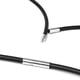 thumbnail image 5 of 2pcs Mujeres Hombres Colr de Cadena de Cordón de Goma Negro 20 Pulgadas Cierre Pteado Sunnimix Collar de cuerda de goma negro, 5 of 8