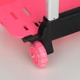 thumbnail image 5 of jiaping Backpack Hand Truck Aluminum Alloy Collapsible 2 Wheels Luggage Cart Compact Backpack Trolley for School Travel Outdoor Shopping Pink, 5 of 8
