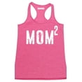 thumbnail image 1 of P&B Mom of 2, Mom Squared Women's Tank Top, Heather Pink, S, 1 of 2