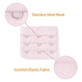 thumbnail image 4 of INSPIRE CHIC Rallonges de Soutien-Gorge pour Femmes à 3 Crochets 3 Rangées Bretelle de Soutien-Gorge Extensible Boucle Crochets Bande de Soutien-Gorge Rose Foncé 2, 4 of 5