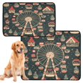 thumbnail image 2 of Qxltty Christmas Decorated Ferris Wheel Cat litter Pads Pet Set of 3 Diaper Mats Center Anti-leakage Layer Absorbent Soft and Comfortable, 2 of 7