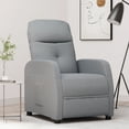 thumbnail image 1 of vidaXL Fauteuil Inclinable Tissu Gris Clair, 1 of 5