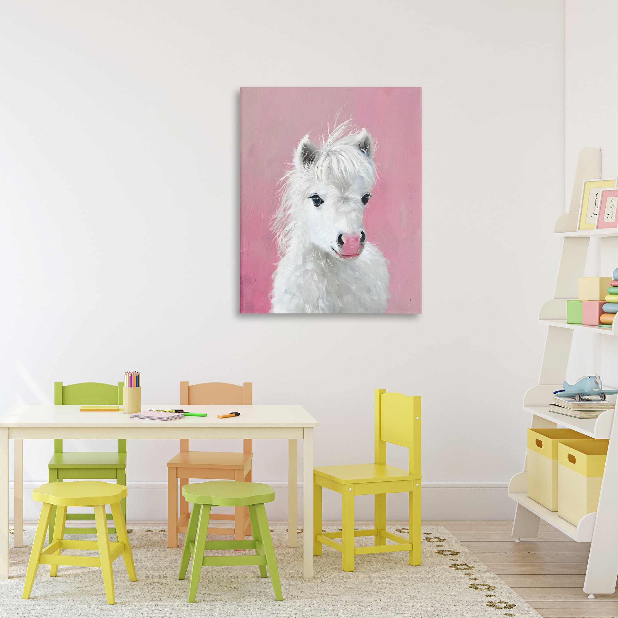 Stupell Industries Gentle White Pony Canvas Wall Art, design by The Prints Vibe