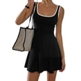 thumbnail image 4 of Women'S Athletic Dress Mini U Neck Sleeveless Fitted Casual Basic Dresses, 4 of 9