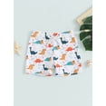 thumbnail image 2 of Suealasg Toddler Boys Swim Trunks 6M 1T 2T 3T 4T Kids Boys Tree Checkerboard Dinosaur Print  Swimming Shorts Infant Baby Boys Summer Beach Board Shorts, 2 of 7