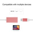 thumbnail image 3 of Cable adaptador convertidor USB3.1 tipo C macho a DisplayPort hembra (rojo)-167513.01, 3 of 6