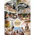 thumbnail image 5 of Sage Green Stripe Table Cloth, Grey White Geometric Modern Abstract Waterproof Tablecloth for Rectangle Tables, Reusable Washable Fabric Table Cover for Restaurant Kitchen Dining Tables 60"x120", 5 of 6