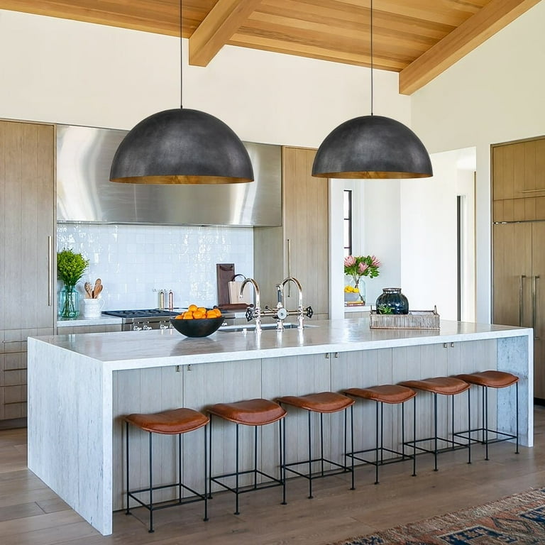 Metal dome 2024 pendant light