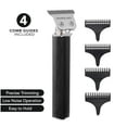 thumbnail image 5 of Members Only Hair Trimmer for Men, Lithium T-Blade Hair & Beard, High-Performance Stainless-Steel Blades, Close Trim Design, Type-C Rechargeable Battery, 4 Length Guards, Cleaning Brush C80, 5 of 7