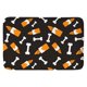 thumbnail image 1 of Felpudo de Halloween, alfombra suave, decoración de Halloween, alfombra absorbente Huesos negros, 1 of 7