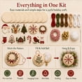 thumbnail image 2 of 12PCS DIY Felt Christmas Ornament Kit,Hand Embroidery Christmas Ornaments kit, Beginner Craft Set for Adults, Hanging Set, Cross Stitch Pattern, Decoration Making Materials, C, 2 of 5