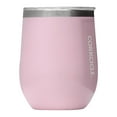 thumbnail image 3 of Corkcicle Stemless Insulated Wine Glass Tumbler, Rose Quartz, 12 oz – Stainless Steel Stemless Wine Glass Keeps Beverages Cold for 6 Hours, Hot for 3 Hours – Non-Slip, Easy-Grip Insulated Cup, 3 of 8
