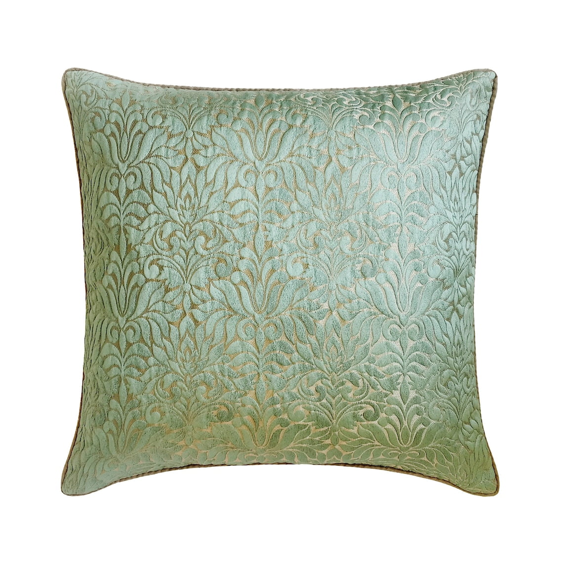 Decorative Blue 24"x24" (60x60 cm) Throw Pillows, Jacquard Silk Damask Throw Pillows For Couch