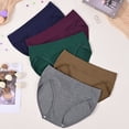 thumbnail image 3 of MecTo Women's Cotton High Cut Underwear 5 Pack Soft Breathable French Cut Panties, 3 of 6