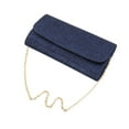thumbnail image 3 of Premium Small Metallic Glitter Flap Clutch Evening Bag Handbag - Diff Colors, 3 of 4