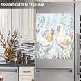 thumbnail image 4 of Dailycode Dishwasher Magnet Cover Magnetic Fridge Door Cover Home Kitchen Decor, Chickens and Wildflower, 23"x 26", 4 of 6