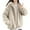 Beige, variant on hotojiny Womens Fleece Jacket Hoodies Winter Fashion Fuzzy Fluffy Warm Coat Casual Soft Outerwear with Pocket