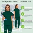 thumbnail image 5 of VIAOLI Scrubs Set for Women Nurse Uniform Jogger Set Stretch Top & Pants with Multi Pocket for Nurse Workwear, 5 of 6