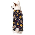thumbnail image 1 of Fotbe Turkey And Autumn Sudadera con Estampado para Perros Pequeños – Suéter con Capucha para Mascotas, Tela Suave de Forro Polar con Bolsillo-Small, 1 of 7