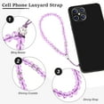 thumbnail image 2 of Injueey 3 pack/lote cadena Universal para teléfono el mejor regalo para amigos y familiares correas para teléfono cordón móvil Teléfono y Comunicación Negro Rosa Púrpura, 2 of 6