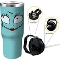 thumbnail image 4 of Halloween 30 Oz Tumbler with Handle and Straw, Cartoon Double Wall Coffee Travel Mug, Fall Reusable Insulated Water Bottle 30 Oz, Stainless Steel Cup with Handle and Straw Gifts for Halloween, 4 of 6
