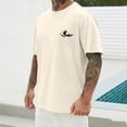 thumbnail image 7 of Mans T-Shirts Plus Size Short Sleeve Solid Color Crew Neck Casual Loose Summer Outdoor Sports Breathable Beach Shirts, 7 of 7