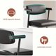 thumbnail image 4 of QinaQin Bancos de bar con descansabrazos, respaldo ergonómico y reposapiés, estructura metálica resistente y tapizado tipo piel para cocina o bar, 4 of 7