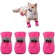thumbnail image 1 of Zapatos antideslizantes para perros, botas para perros, protectores de patas, estas cómodas botas para perros con suelas suaves cuentan con correas reflectantes (2, rosa), 1 of 5