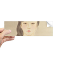 thumbnail image 1 of Beauty Royal Crown Chinese Watercolor Rectangle Bumper Sticker Notebook Window Decal, 1 of 1