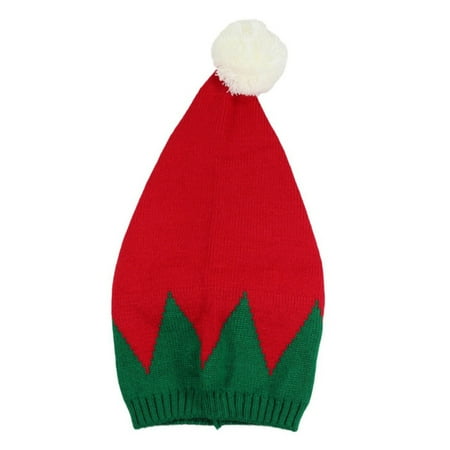 QWERTY Striped Knit Winter Hat Warm Holiday Headwear for Men Women Christmas Season One Size