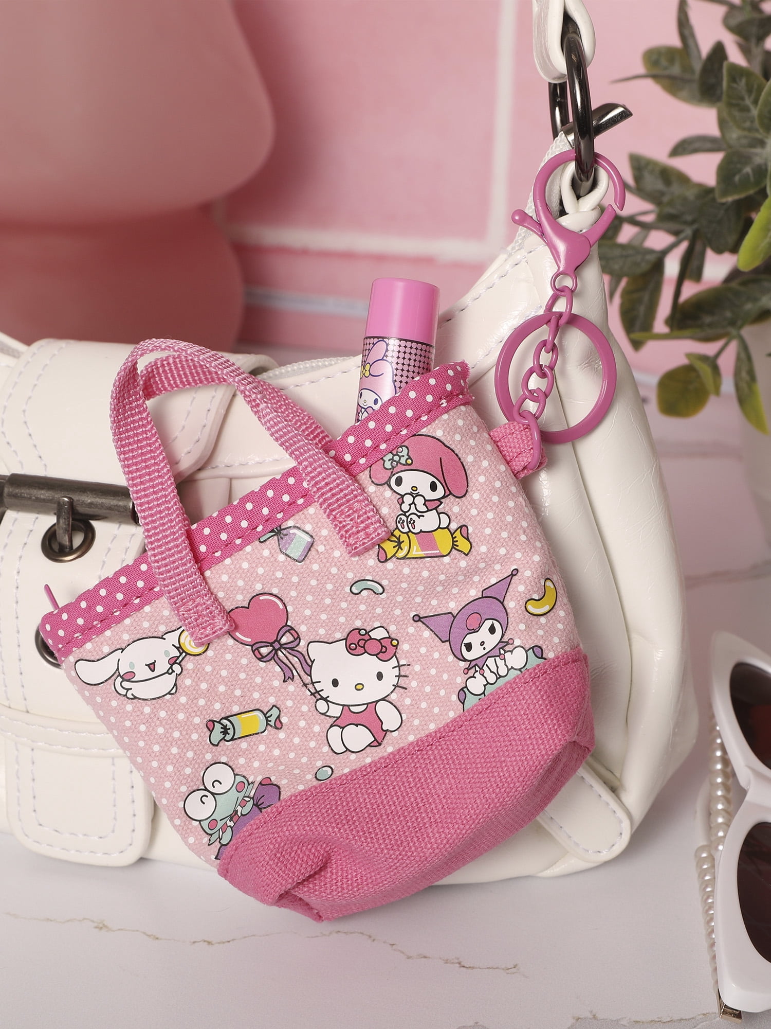 Hello Kitty and Friends Mini Tote Keychain Pouch