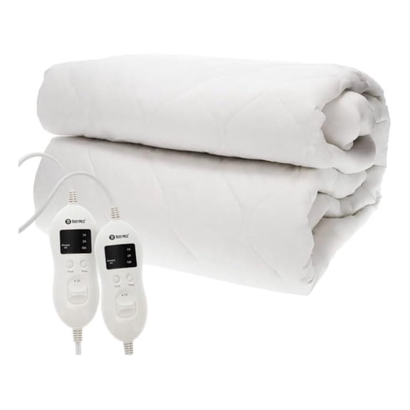 Heated Mattress Pad with Skirt, Queen, 60 in. x 80 in. – Fitted Electric Mattress Topper with Temperature