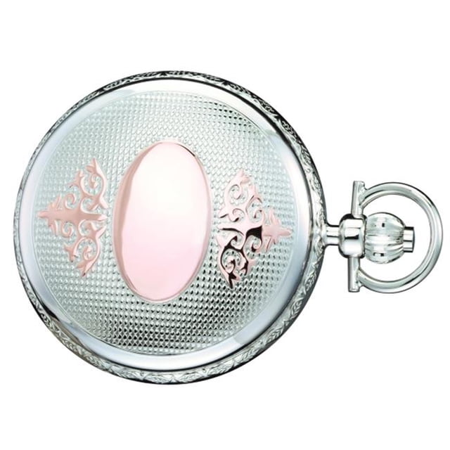 Charles-Hubert- Paris Brass Two-Tone Mechanical Hunter Case Pocket Watch #3805