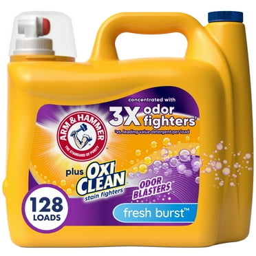 ARM & HAMMER Plus OxiClean Odor Blasters Fresh Burst, 128 Loads Liquid Laundry Detergent