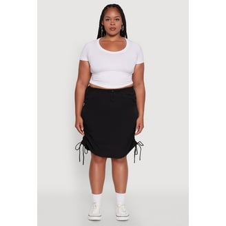 JMS Just My Size by Hanes Women's Plus Size Midi Pull-On Denim