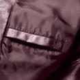 thumbnail image 7 of Fayshow0 Men'S Jackets Clearance Sale $12 Men's Spring And Fashion Casual Stand-up Collar Zipper Long Sleeve Hoodless Leather Jacket/jacket Wine, 7 of 7