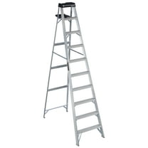 Louisville Ladder 10' Aluminum Step Ladder, 13' Reach, 300 lbs Load Capacity, AS3010