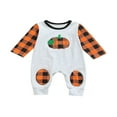 thumbnail image 1 of Combinaison à Manches Longues pour Garçon en Patchwork de Citrouilles pour Bébé Ressort, 1 of 5